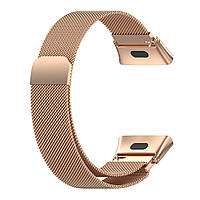 Магнітний ремінець Milanese Loop для Xiaomi Redmi Watch 3 | HMU | 17 мм | рожеве золото