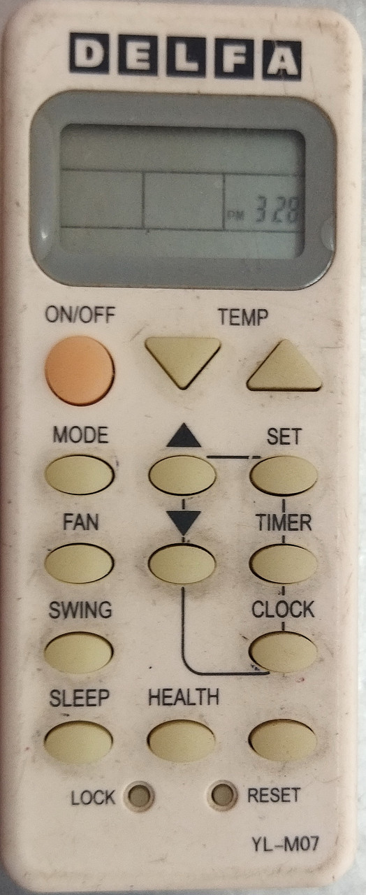 Пульт від кондиціонера  DELFA YL-M07.