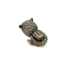 Застібка з високодеталізованою головою ведмедя для браслетів із паракорду (Голова ведмедя)