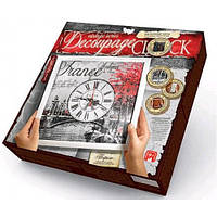 Часы Decoupage Clock DKС-01-05 Париж (с рамкой) ЗН(1/10)