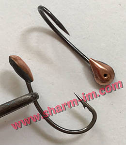 Літня мормилка на коропа Мідь L-27 мм Крапля, Вага - 0,75 г