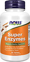 NOW Foods Super Enzymes пищеварительные супер ферменты , 90 капсул