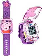VTech Peppa Pig Learning Watch часы Свинка Пеппа Развивающие детские наручные Purple англійська мова