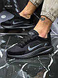 Кросівки чоловічі Nike чорний модні весна літо стильні легкі молодіжні текстильні, фото 6