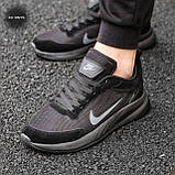 Кросівки чоловічі Nike чорний модні весна літо стильні легкі молодіжні текстильні, фото 3