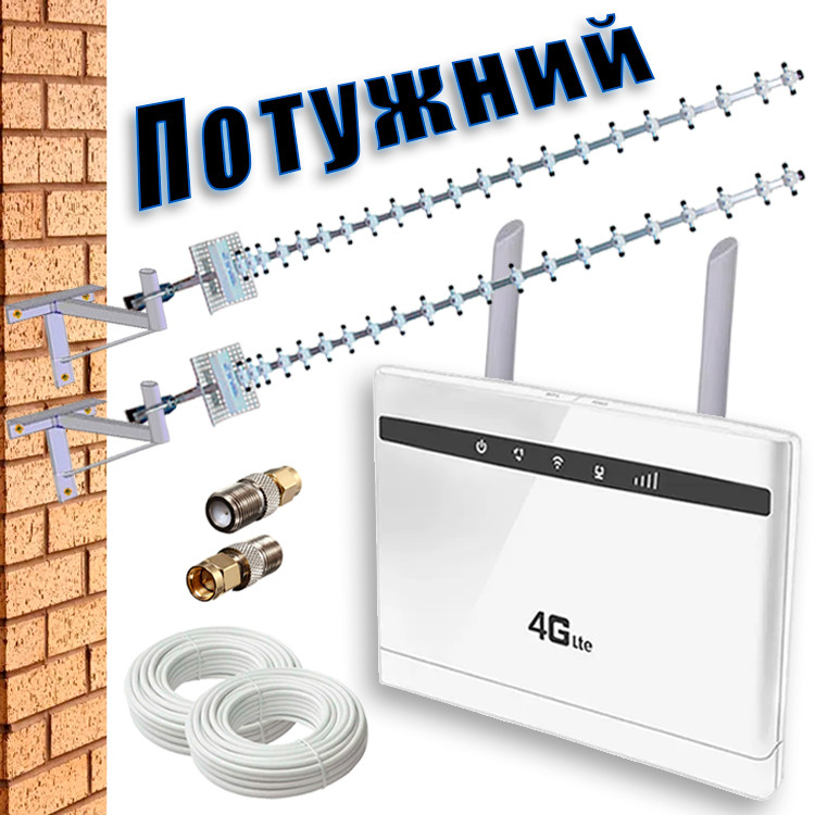 4G Wi-Fi комплект "Потужний сигнал" (TianJie CP-100 + Антена 42 ДБ)