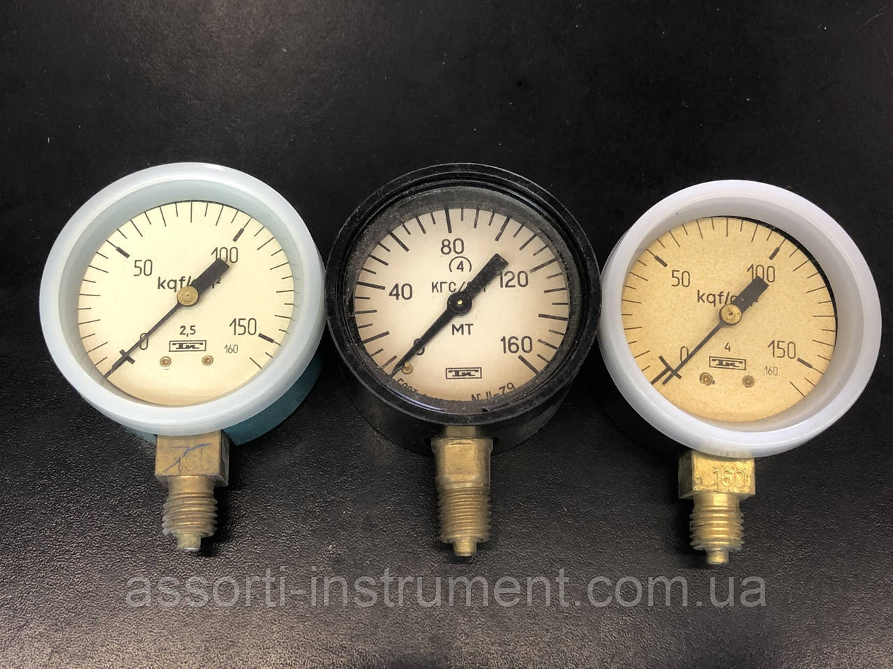 МТП-1М Манометр загальнотехнічний 160 кгс/см2 (16МПа,16000кПа) Ф63мм М12*1,5 радіальний (час спрр-НОВИ!!!!, фото 1