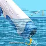 Водний бластер, пістолет Thunder автомат електричний з насосом, акумулятором, USB заряджання — Синій, фото 4