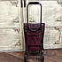 Сумка на колесах господарська бордова, фото 3