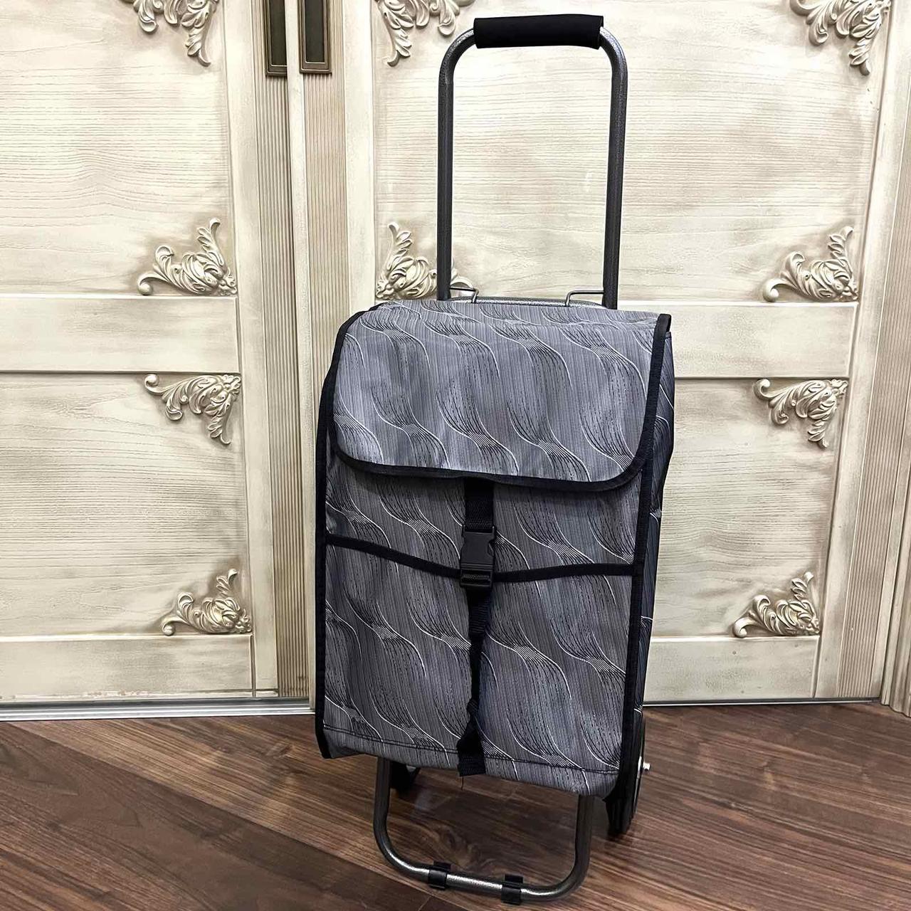 Візок господарський складаний металевий для покупок, фото 1