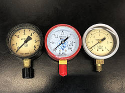 МТП-1М Манометр загальнотехнічний 6 кгс/см2(0,6МПа,600 кПа) Ф63мм М12*1,5 радіальний (час спрр-НОВИ!!!!