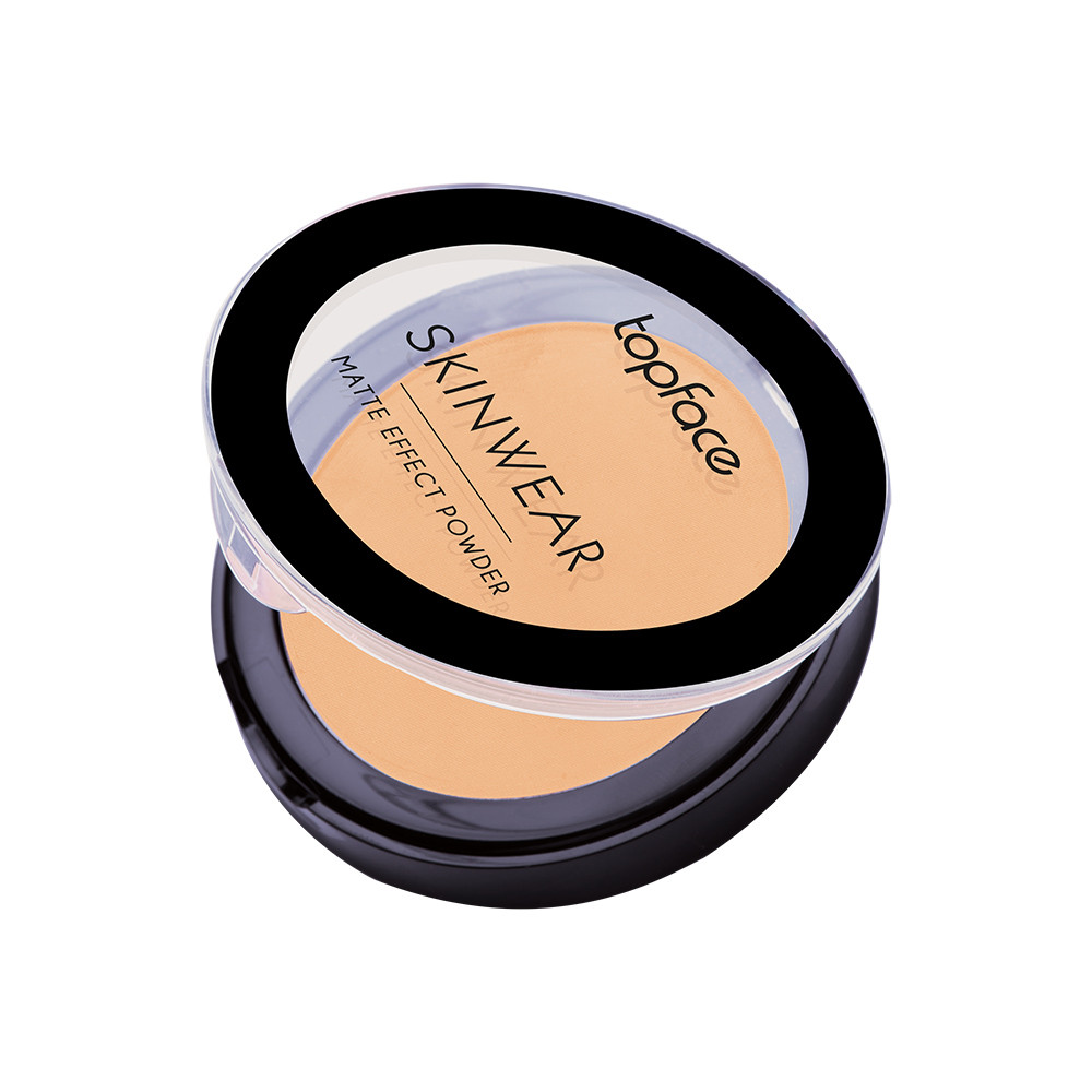 Компактна пудра для обличчя TopFace Skin Wear Matte Effect PT265 №004 Nude Rose з матовим фінішем і вітаміном Е