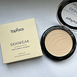 Компактна пудра для обличчя TopFace Skin Wear Matte Effect PT265 №006 Rose Beige з матовим фінішем і вітаміном Е, фото 6