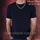 Солідна срібний ланцюг 30 грам 55 см для чоловіка, фото 2