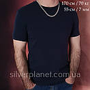 Солідна срібний ланцюг 30 грам 55 см для чоловіка, фото 8