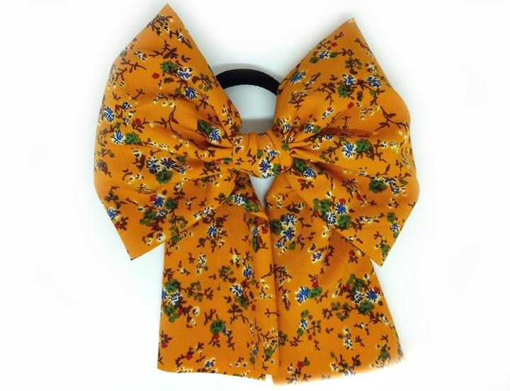 Гумка бант Твіллі жовтий, фото 1