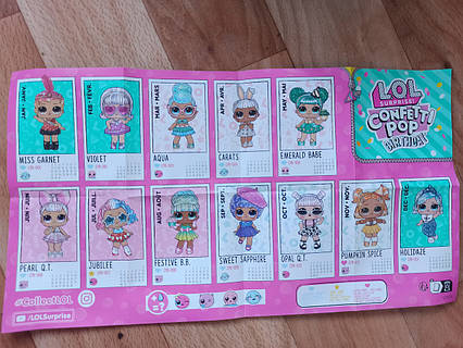 Lol doll confetti pop checklist on sale