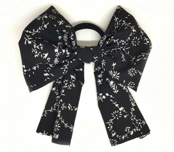 Твіллі бант чорний з білим, фото 1