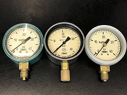 МТП-1М Манометр загальнотехнічний 40 кгс/см2(4МПа,4000кПа) Ф63мм М12*1,5 радіальний (час спрр-НОВИ!!!!