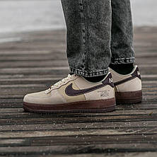 Чоловічі кросівки Nike Air Force 1 Low Coffee Brown Beige DD5227-234, фото 4