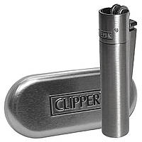 Металлическая Кремниевая Зажигалка Clipper Metal Silver