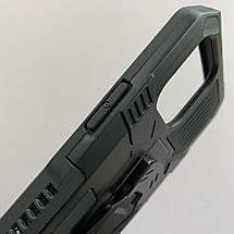 Чохол для iPhone 11 Pro броньований чохол із затискачем на телефон айфон 11 про чорний u7e, фото 4