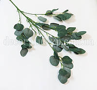 Ветка с листьями эвкалипта 90см. Зеленая