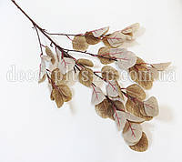 Ветка с листьями эвкалипта 90см. Бежевый