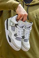 Чоловічі кросівки Nike Air Jordan Retro 4 Military Black кроссовки jordan 4 кросівки джордан 4 ретро