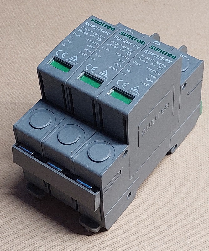 Обмежувач перенапруги (ПЗІП) Suntree SUP2H1-PV 1000VDC 3P, фото 1