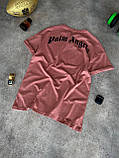 Чоловіча футболка Palm Angels M772 жовтогаряча, фото 7