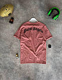 Чоловіча футболка Palm Angels M772 жовтогаряча, фото 8