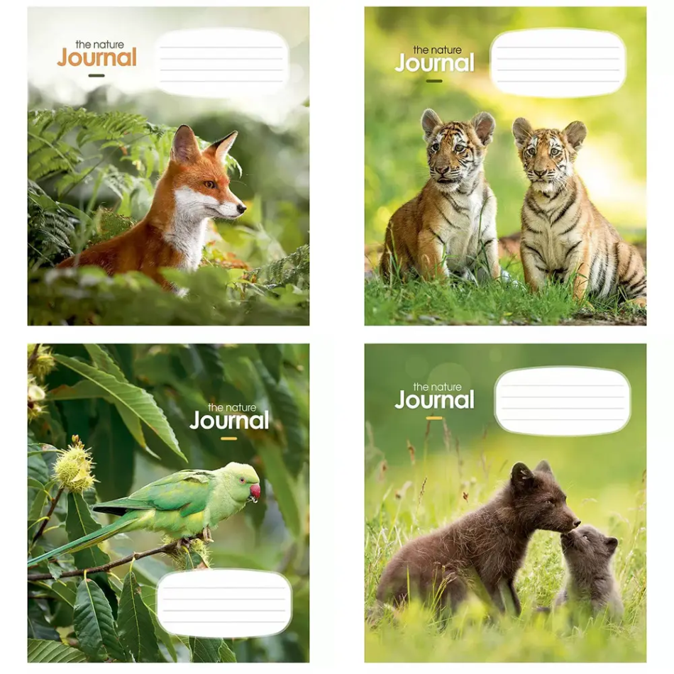 Зошит 12 арк. коса лінія Школярик "The Nature Journal" 3182