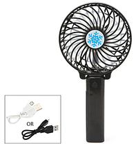 Вентилятор портативний ручний UKC Handy Fan Mini з акумулятором Black, фото 3