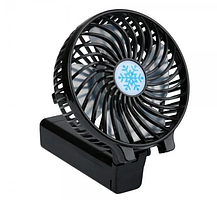 Вентилятор портативний ручний UKC Handy Fan Mini з акумулятором Black, фото 2