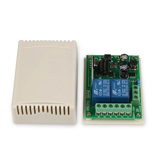 2-канальне бездротове реле 220 В для дому 433M БЕЗ ПУЛЬТА, фото 1