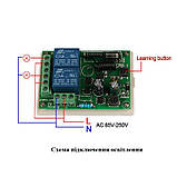 2-канальне бездротове реле 220 В для дому 433M БЕЗ ПУЛЬТА, фото 5