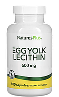 NaturesPlus, Egg Yolk Lecithin, лецитин из яичных желтков, 600 мг, 90 растительных капсул