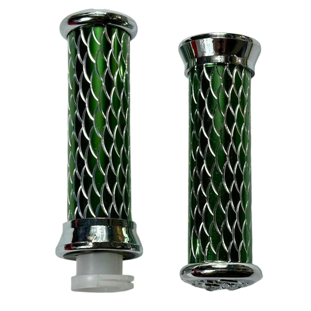 Ручки газа алюминиевые зеленые чешуя - фото 1 - id-p1864300422
