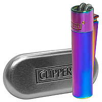 Металлическая Зажигалка CLIPPER Газовая Metal Icy color