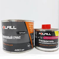 Polfill Грунт акриловый Polfill 5:1 Eco 0.4l чёрный+зат.0,08l