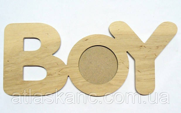 Дерев'яна Фоторамка "BOY" для 1-го фото 0741, фото 1