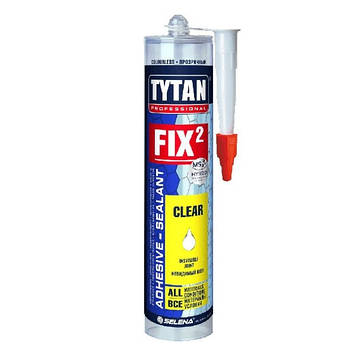 Tytan Professional FIX2 CLEAR Монтажний клей 290 мл безкольоровий