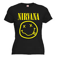 Женская футболка "Nirvana смайл (Нирвана)"