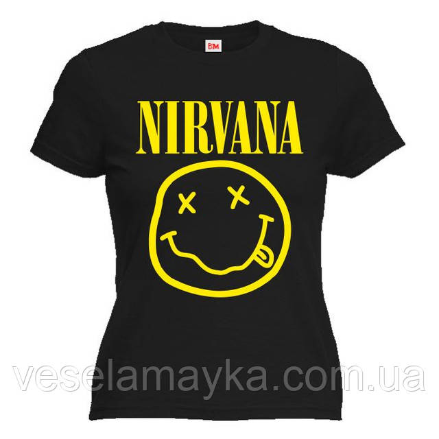 Жіноча футболка "Nirvana смайл (Нірвана)", фото 1