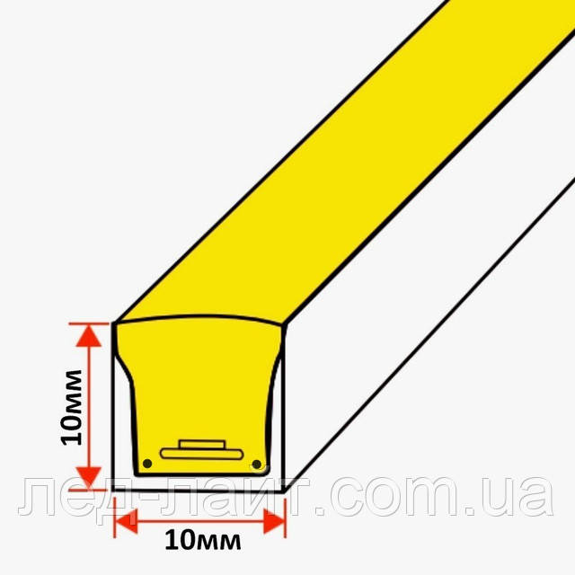 гибкая неоновая лента 24в вертикального изгиба 10х10
