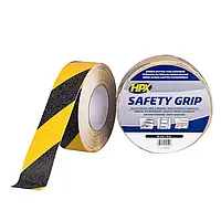 Самоклеющаяся лента против скольжения HPX SAFETY GRIP 50 мм х 18 м, Черно-желтый