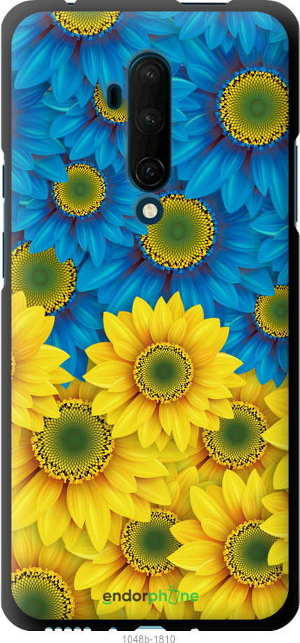 Чохол на OnePlus 7T Pro Жовто-блакитні квіти  "1048b-1810-1852"