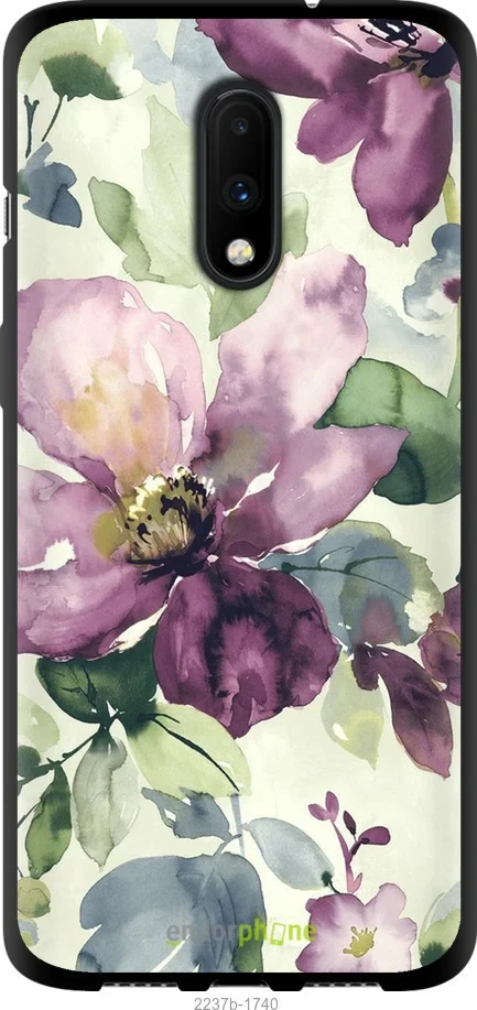 Чохол на OnePlus 7 Квіти аквареллю "2237b-1740-1852"