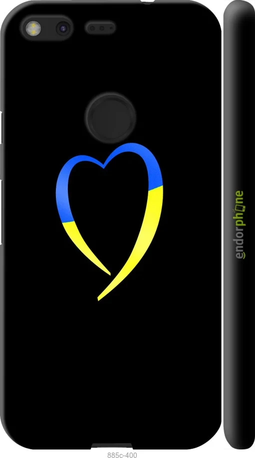 Чохол на Google Pixel Жовто-блакитне серце "885m-400-1852"